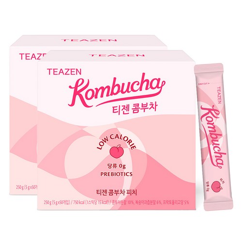 “20대 여자친구 선물, 가볍게 달콤·상큼—티젠 콤부차 피치”